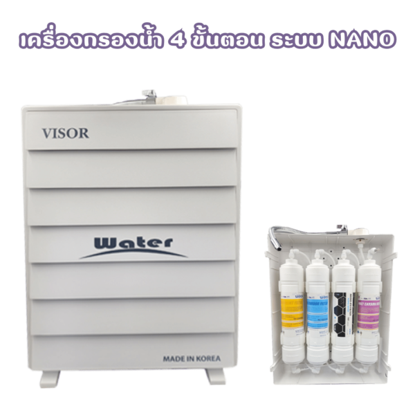 เครื่องกรองน้ำ 4 ขั้นตอน ระบบ NANO